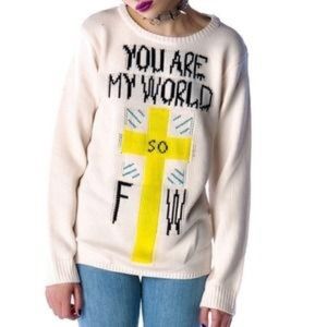UNIF You Are My World So FTW Sweater, Sz XS
